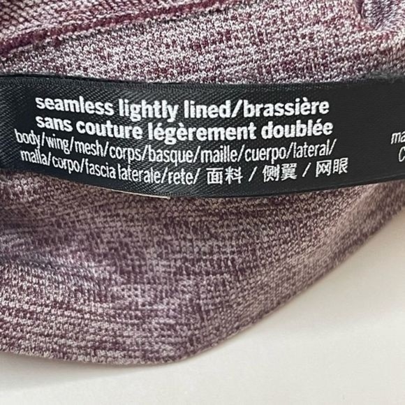 PINK Victoria's Secret Burgundy Matching Sports Bra And Leggings Set Size Medium - Picture 14 of 16